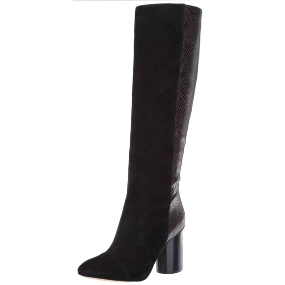 cheyin cylinder heeled boots